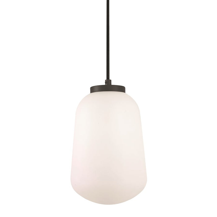 AFX Lighting Olivia 1Lt 7" LED Pendant, Black/White - OLIP07LAJUDBK