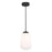 AFX Lighting Olivia 1Lt 7" LED Pendant, Black/White