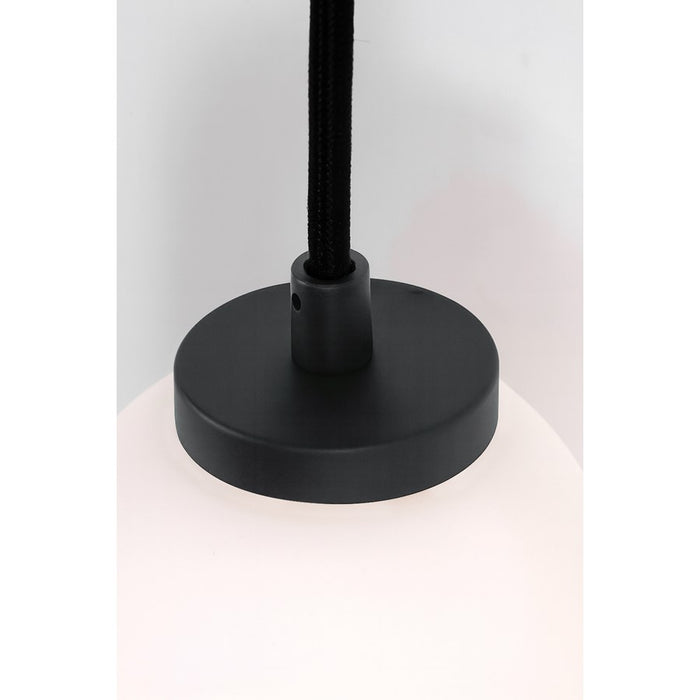 AFX Lighting Olivia 1Lt 7" LED Pendant, Black/White