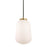 AFX Lighting Olivia 1Lt 7" LED Pendant, Antique Brass/White - OLIP07LAJUDLB