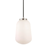 AFX Lighting Olivia 1Lt 7" LED Pendant, Chrome/White - OLIP07LAJUDPC