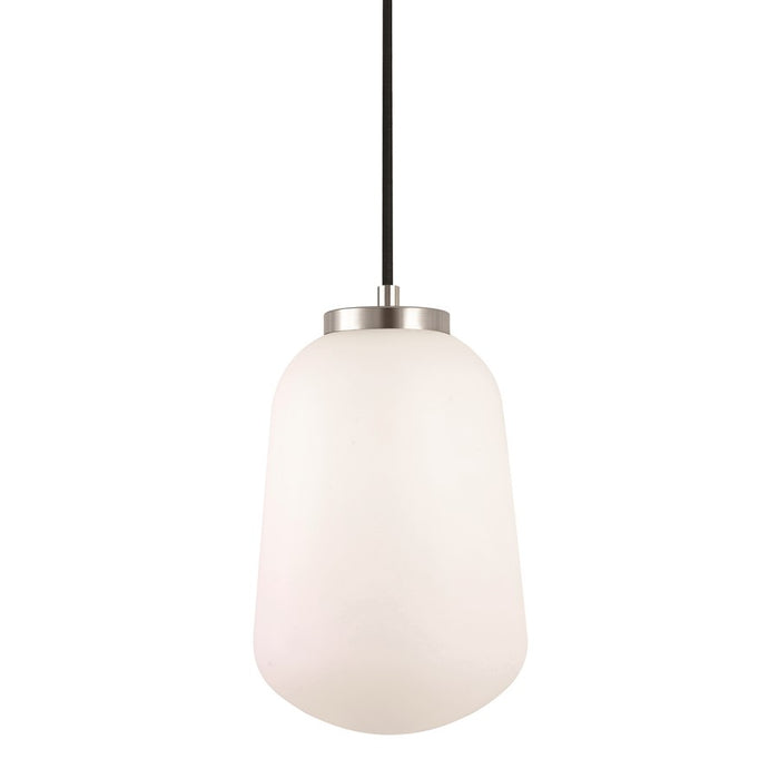 AFX Lighting Olivia 1Lt 7" LED Pendant, Chrome/White - OLIP07LAJUDPC
