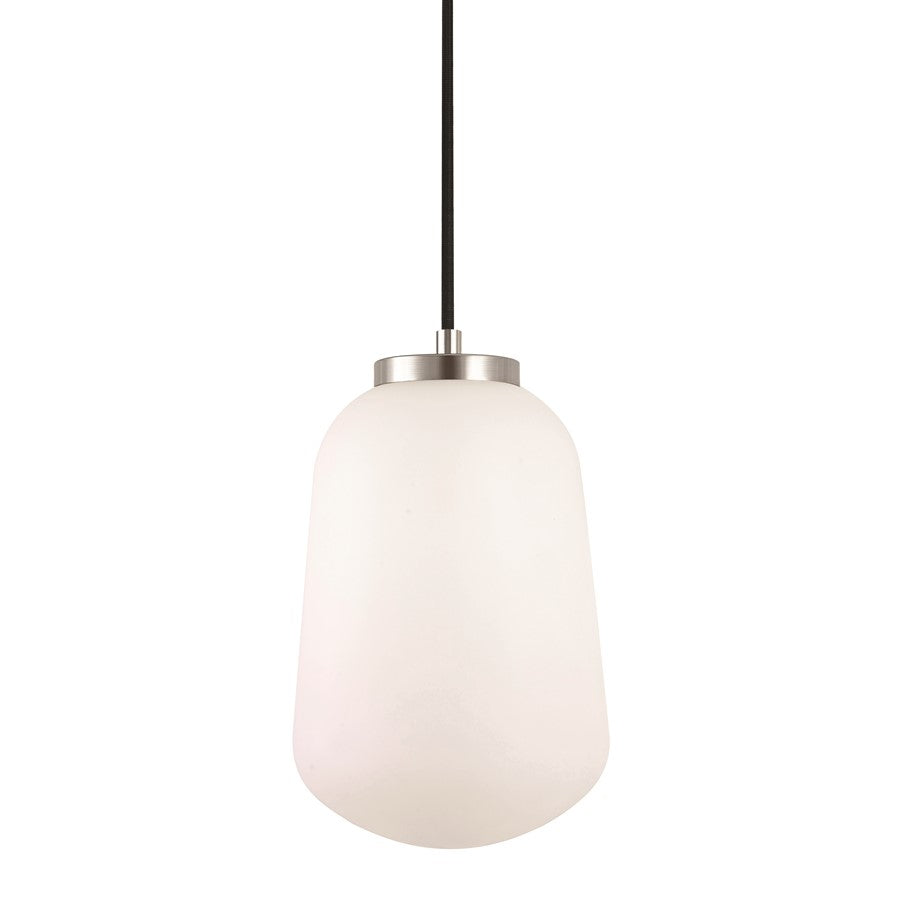 AFX Lighting Olivia 1Lt 7" LED Pendant, Chrome/White - OLIP07LAJUDPC