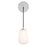 AFX Lighting Olivia 1Lt 7" LED Pendant, Chrome/White