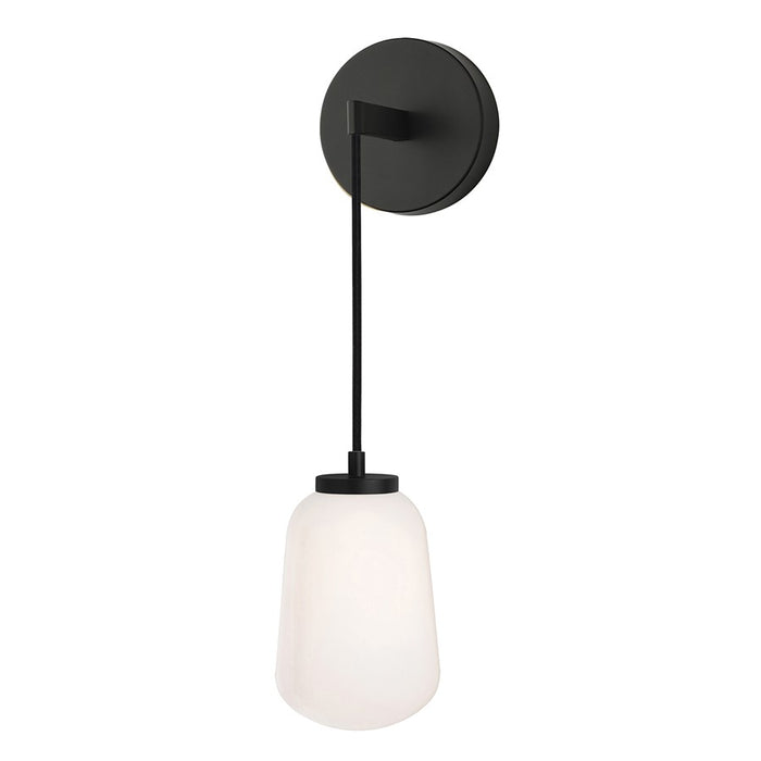 AFX Lighting Olivia 1Lt 14" LED Wall Sconce, Black/White - OLIS0514LAJUDBK