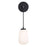 AFX Lighting Olivia 1Lt 14" LED Wall Sconce, Black/White