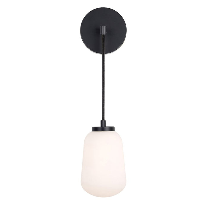 AFX Lighting Olivia 1Lt 14" LED Wall Sconce, Black/White