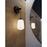 AFX Lighting Olivia 1Lt 14" LED Wall Sconce, Black/White
