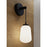AFX Lighting Olivia 1Lt 14" LED Wall Sconce, Black/White