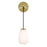 AFX Lighting Olivia 1Lt 14" LED Wall Sconce, Brass/White