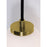 AFX Lighting Olivia 1Lt 14" LED Wall Sconce, Brass/White