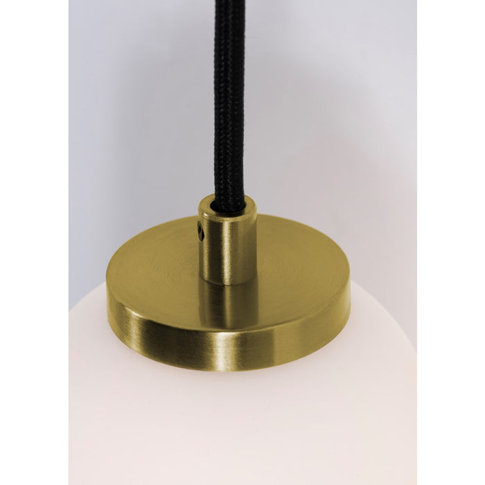 AFX Lighting Olivia 1Lt 14" LED Wall Sconce, Brass/White