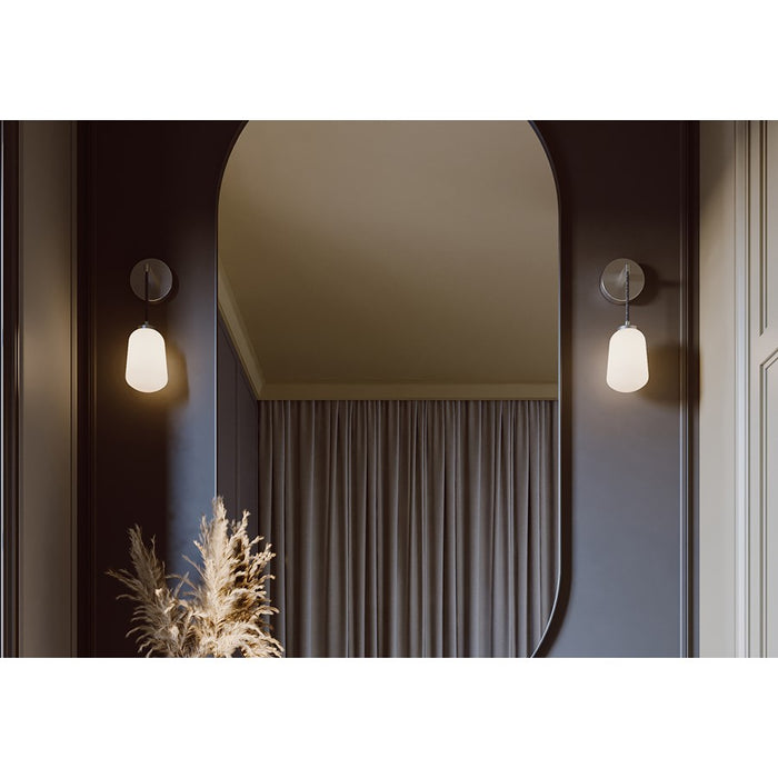 AFX Lighting Olivia 1Lt 14" LED Wall Sconce, Chrome/White