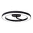 AFX Lighting One 1Lt 18" LED Flush Mount, Black/White