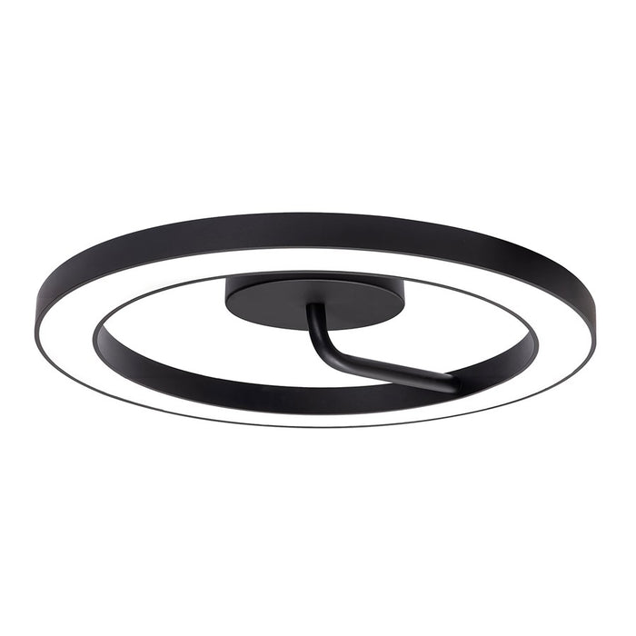 AFX Lighting One 1Lt 18" LED Flush Mount, Black/White