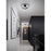 AFX Lighting One 1Lt 18" LED Flush Mount, Black/White