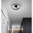 AFX Lighting One 1Lt 18" LED Flush Mount, Black/White