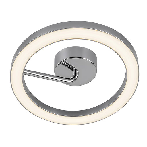 AFX Lighting One 1Lt 18" LED Flush Mount, Chrome/White - ONEF18LAJUDPC