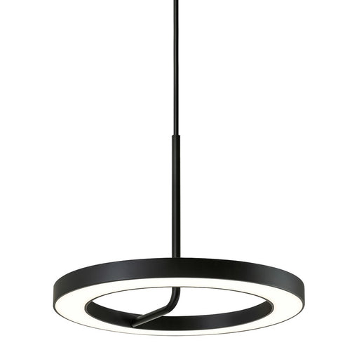 AFX Lighting One 1Lt 18" LED Pendant, Black/White
