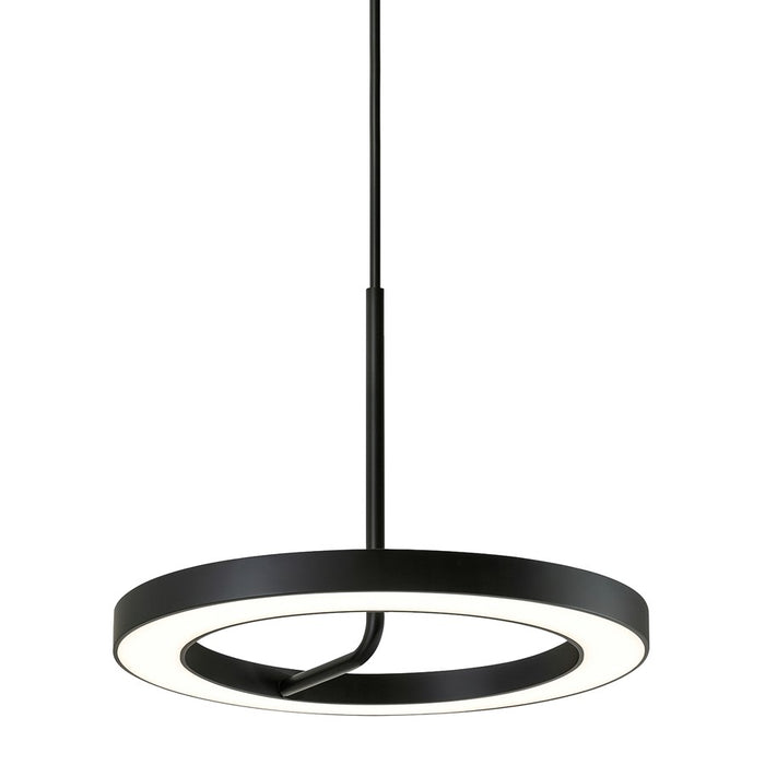 AFX Lighting One 1Lt 18" LED Pendant, Black/White