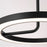 AFX Lighting One 1Lt 18" LED Pendant, Black/White