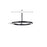 AFX Lighting One 1Lt 18" LED Pendant, Black/White
