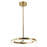 AFX Lighting One 1Lt 18" LED Pendant, Antique Brass/White - ONEP18LAJUDLB