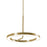 AFX Lighting One 1Lt 18" LED Pendant, Antique Brass/White