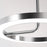 AFX Lighting One 1Lt 18" LED Pendant, Chrome/White
