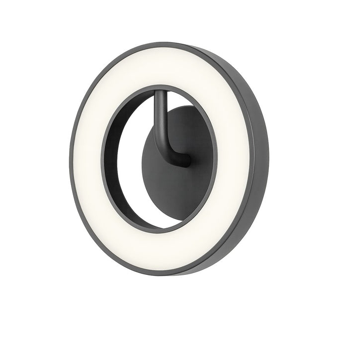 AFX Lighting One 1Lt 10" LED Wall Sconce, Black/White - ONES1010LAJUDBK