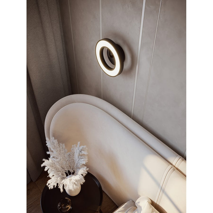 AFX Lighting One 1Lt 10" LED Wall Sconce, Black/White