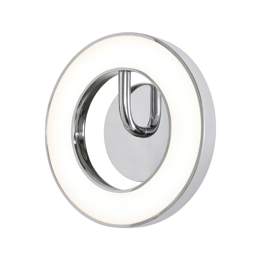 AFX Lighting One 1Lt 10" LED Wall Sconce, Chrome/White - ONES1010LAJUDPC