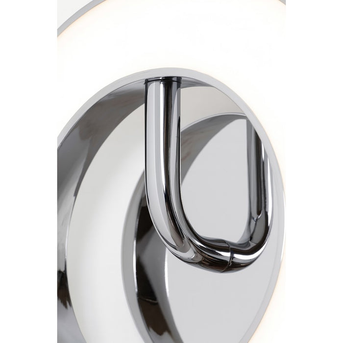 AFX Lighting One 1Lt 10" LED Wall Sconce, Chrome/White