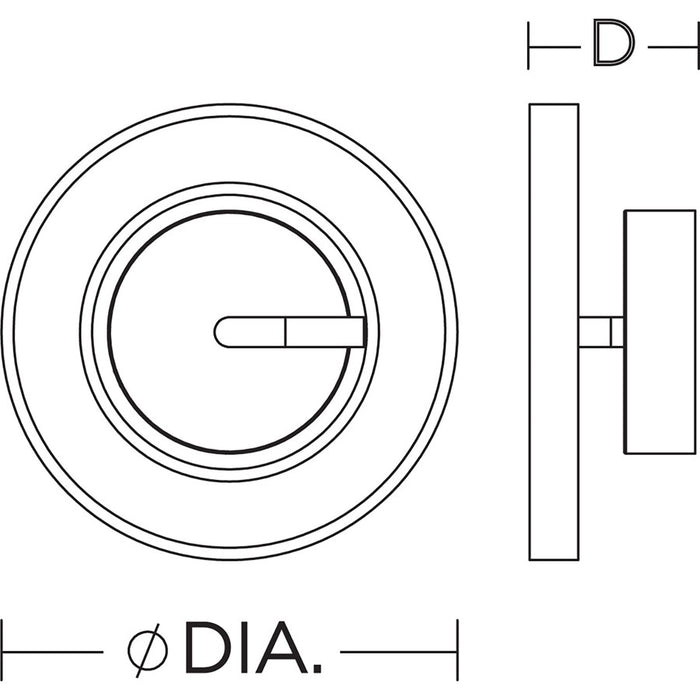 AFX Lighting One 1Lt 10" LED Wall Sconce, Chrome/White