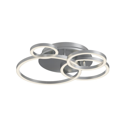 AFX Lighting Orbit 4Lt 18" Semi-Flushmount, Nickel/Frosted - ORBF18LAJD1SN