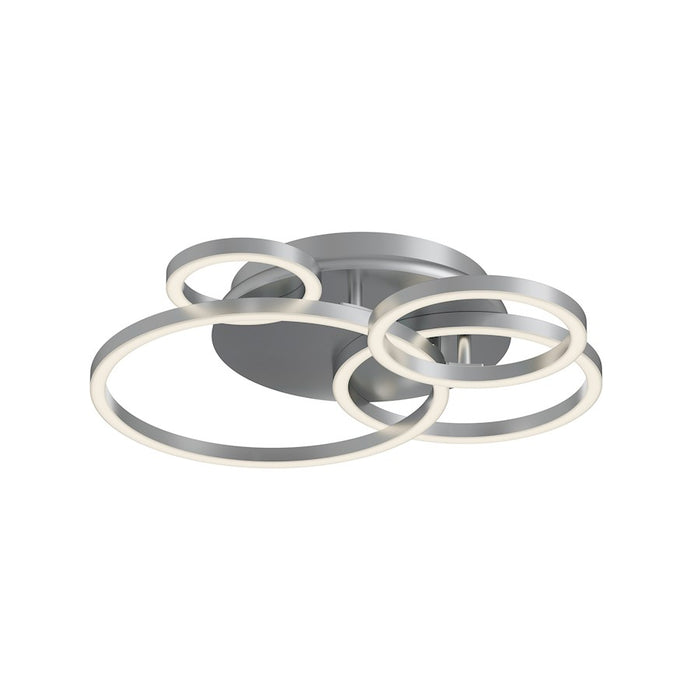 AFX Lighting Orbit 4Lt 18" Semi-Flushmount, Nickel/Frosted - ORBF18LAJD1SN