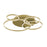 AFX Lighting Orbit 4Lt 24" Semi-Flushmount, Brass/Frosted - ORBF24LAJD1LB