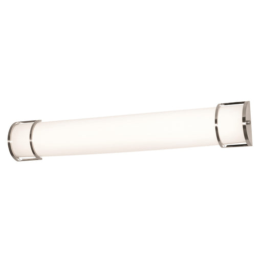 AFX Lighting Pacific 1Lt 36" Vanity Light, Satin Nickel/White