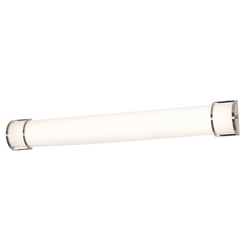 AFX Lighting Pacific 1Lt 48" Vanity Light, Satin Nickel/White
