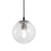 AFX Lighting Palla 1 Light 7'' Medium Base Pendant, Black/Frosted - PLAP07MBBK
