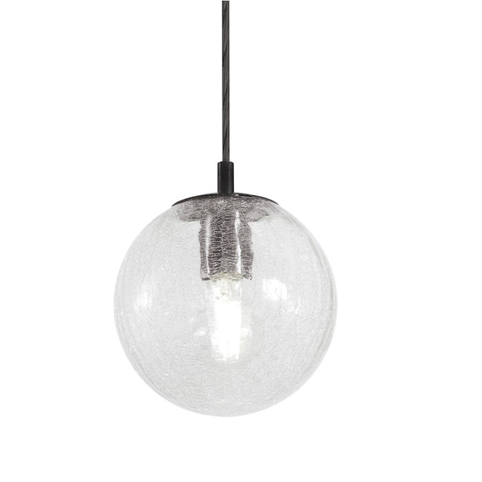 AFX Lighting Palla 1 Light 7'' Medium Base Pendant, Black/Frosted - PLAP07MBBK