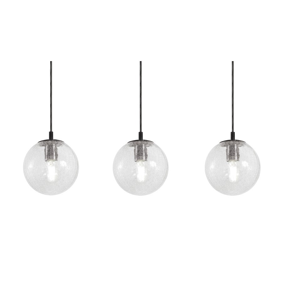 AFX Lighting Palla Light Black Pendant, Black/ - PLAP07MBBKLNR3