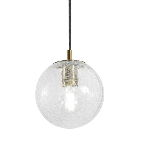 AFX Lighting Palla 1Lt 7'' Medium Base Pendant, Brass/Frosted - PLAP07MBLB