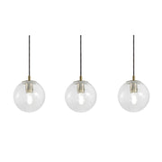 AFX Lighting Palla 3-Light Linear Pendant, Antique Brass/ - PLAP07MBLBLNR3