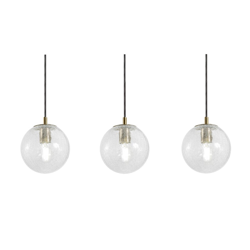 AFX Lighting Palla 3-Light Linear Pendant, Antique Brass/ - PLAP07MBLBLNR3