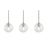 AFX Lighting Palla 3-Light Linear Pendant, Antique Brass/ - PLAP07MBLBLNR3