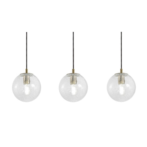 AFX Lighting Palla 3-Light Linear Pendant, Antique Brass/ - PLAP07MBLBLNR3