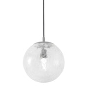 AFX Lighting Palla 1Lt 9'' Medium Base Pendant, Nickel/Frosted - PLAP09MBSN