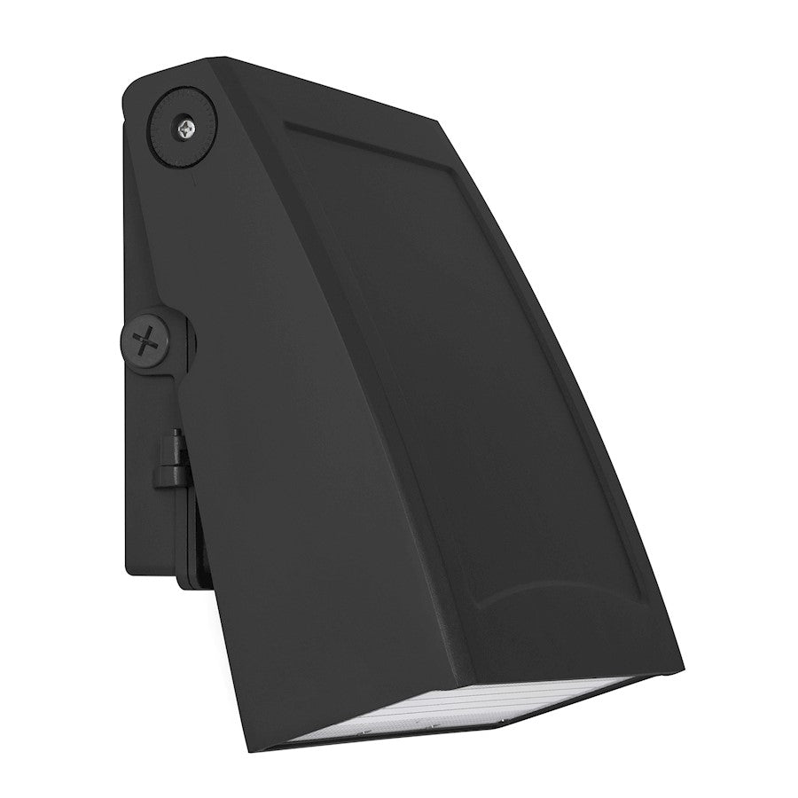 AFX Lighting Poly 1 Light 11" Outdoor Wall Light, Black/Clear - POLW0911LAJD2BK