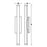 AFX Lighting Path 1Lt 36" LED Outdoor Sconce, Black/Frosted